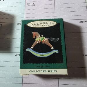 Hallmark Keepsake Minuature Rocking Horse Ornament 1995